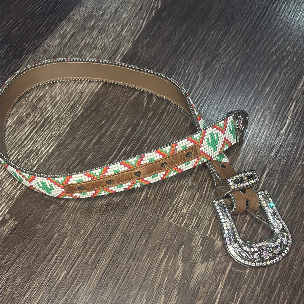 Angel Ranch Girls beaded rhinestone cactus western cowgirl farm belt